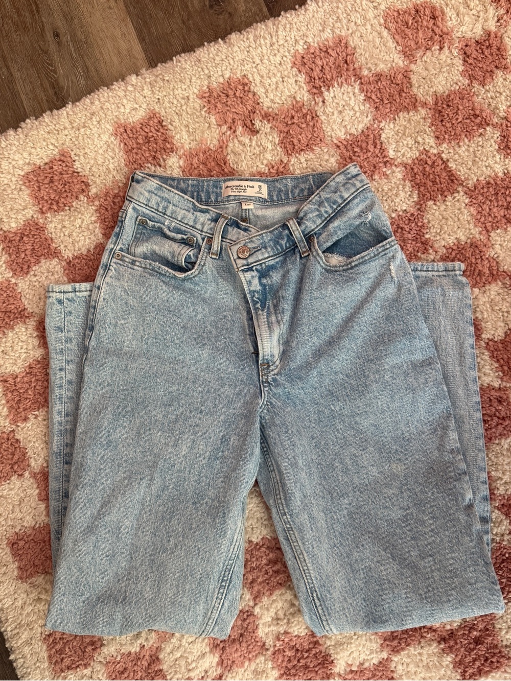 Abercrombie & Fitch Curve Love 90s Ultra High Crosswaist Women's Jeans